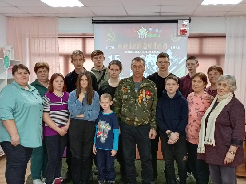 «Уходили парни из Афгана» - встреча с участником афганской войны, К.Полещук. 